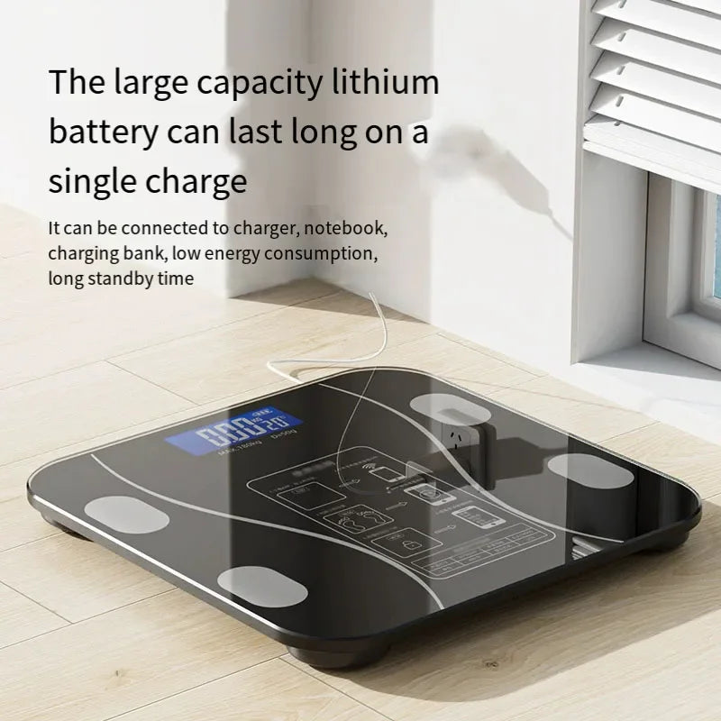 USB Body Fat Scale, Intelligent and Precise Home Fat Scale, Adult Body Scale, Small Electronic Scale, Weighing Scale Body Scale